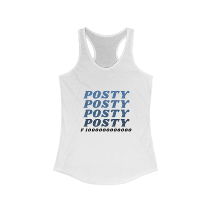 Post Malone F 1000000000000 Tour Fan T-Shirt Women's Ideal Racerback Tank