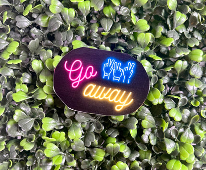 Go Away Sticker