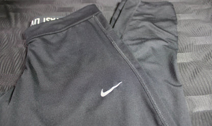 Womens Nike Dri Fit Black Workout Leggings Sz Small Run Fast Live Fearless