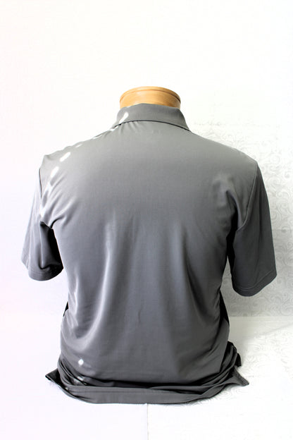 ADIDAS Men's Grey and Black Golf Polo Size Small