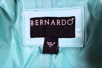 Bernardo Size Medium Vintage and 100% Leather Jacket Teal