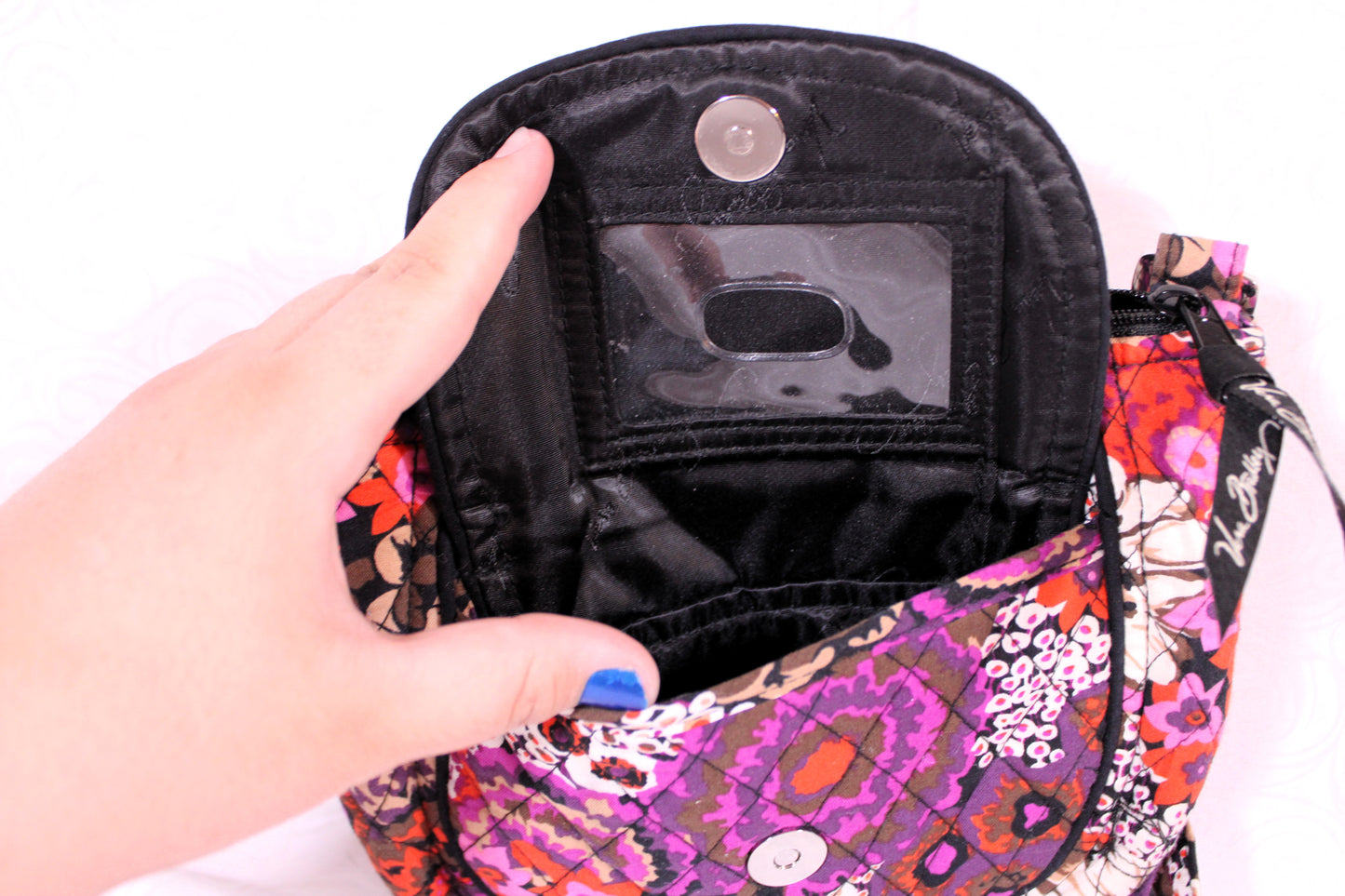 Vera Bradley “Rosewood” Lizzy Crossbody Bag