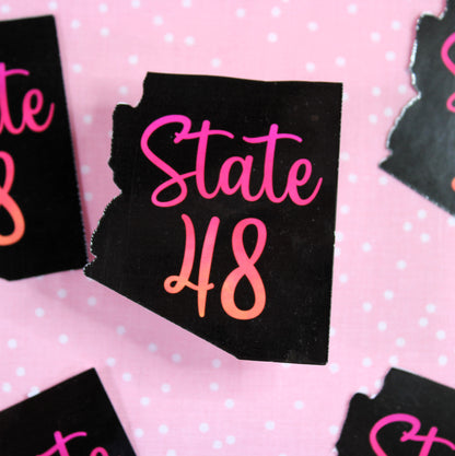 State 48 Decorative Sticker - Basic