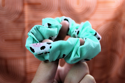 Scrunchie Cows Teal