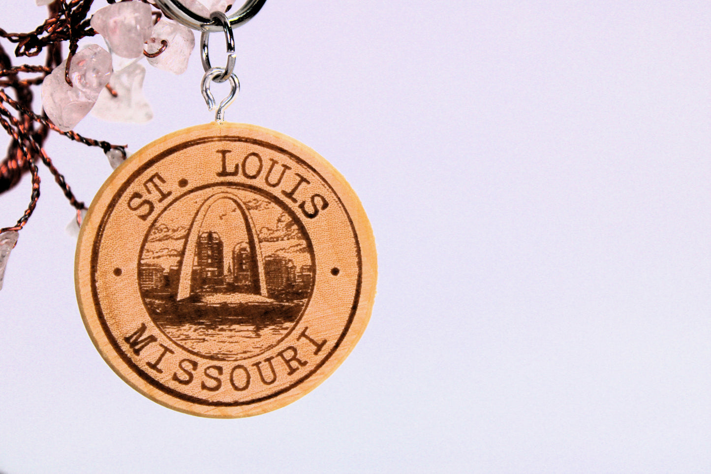 Handcrafted St. Louis - 314 Area Code & Landmark Keychains – Unique Home Decor and Personalized Gift