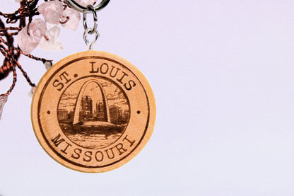 Handcrafted St. Louis - 314 Area Code & Landmark Keychains – Unique Home Decor and Personalized Gift