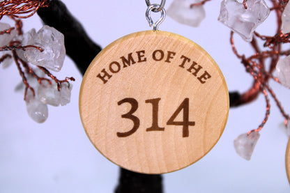 Handcrafted St. Louis - 314 Area Code & Landmark Keychains – Unique Home Decor and Personalized Gift