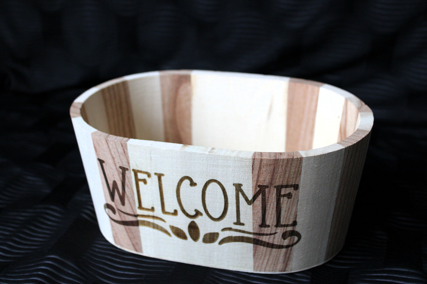 Entryway Home Decor "WELCOME" Bucket