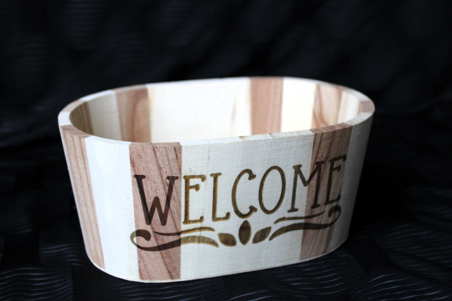 Entryway Home Decor "WELCOME" Bucket