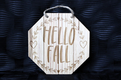 Hello Fall Home Decor Fall Decorations Wall Hanging