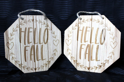 Hello Fall Home Decor Fall Decorations Wall Hanging