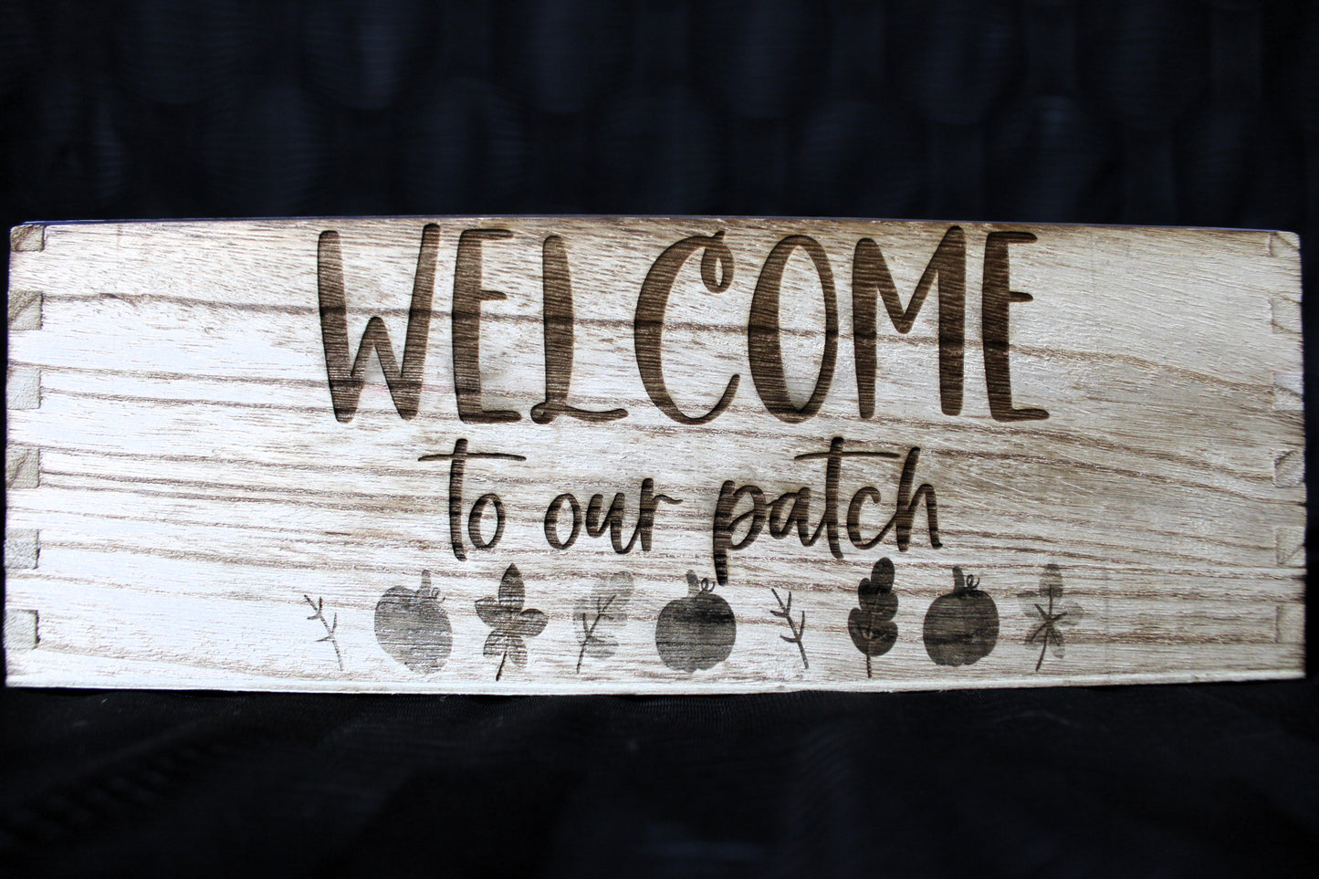 Welcome To Our Patch Welcome Entryway Bucket Perfect for Keys and Other Oddities