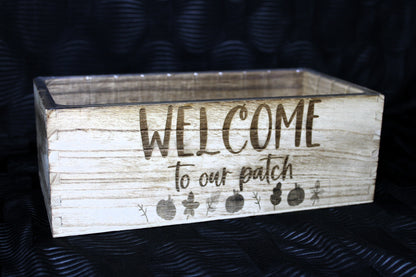 Welcome To Our Patch Welcome Entryway Bucket Perfect for Keys and Other Oddities