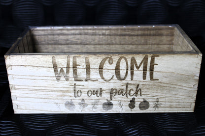 Welcome To Our Patch Welcome Entryway Bucket Perfect for Keys and Other Oddities