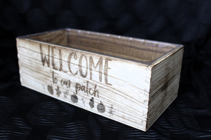 Welcome To Our Patch Welcome Entryway Bucket Perfect for Keys and Other Oddities