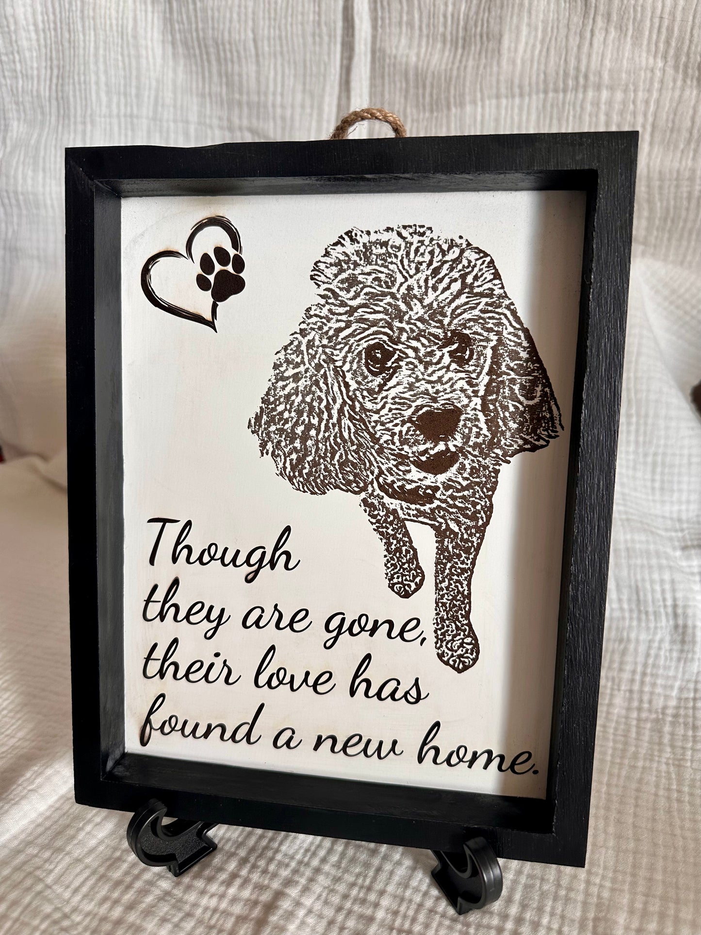 Pet Portrait Engraved Wall Art