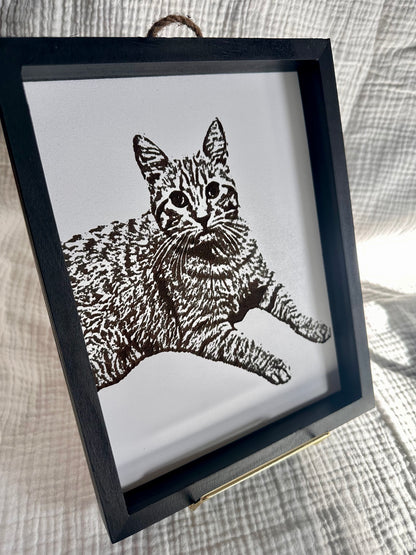 Pet Portrait Engraved Wall Art