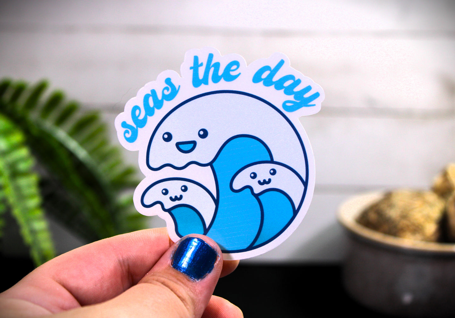 Seas The Day- Decal/ Sticker perfect for laptops, water bottles and more!