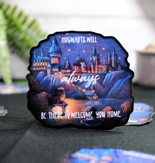 Harry Potter Fan Art overlooking Hogwarts- Decal/ Sticker perfect for laptops, water bottles and more!