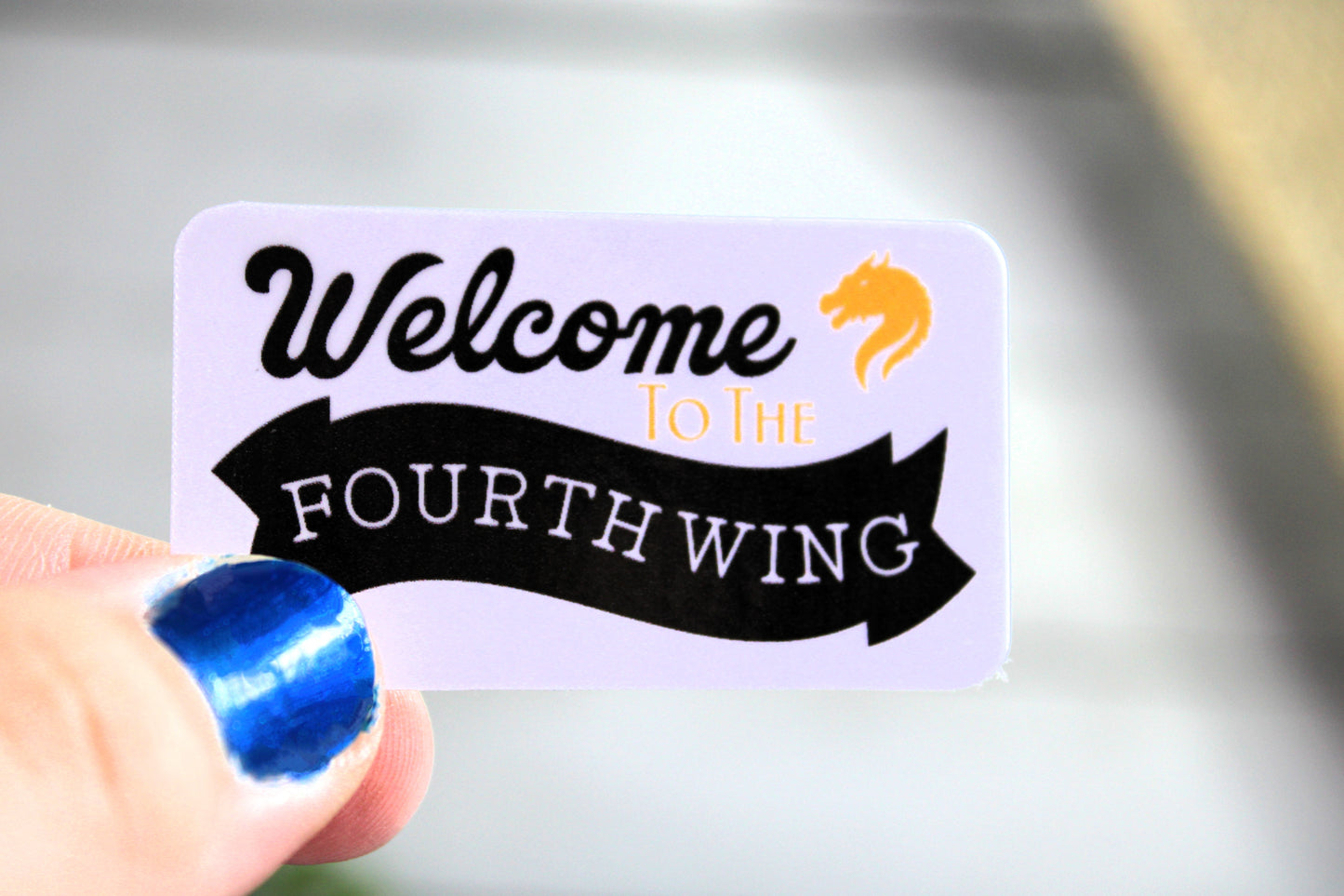 Welcome to the Fourth Wing Fan Art Decal/ Sticker perfect for laptops, water bottles and more!